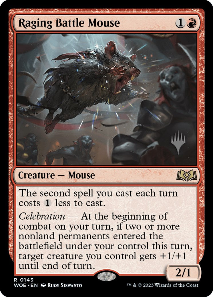 Raging Battle Mouse (Promo Pack) [Wilds of Eldraine Promos] - Magic: The Gathering - Card Brawlers | Quebec | Canada |