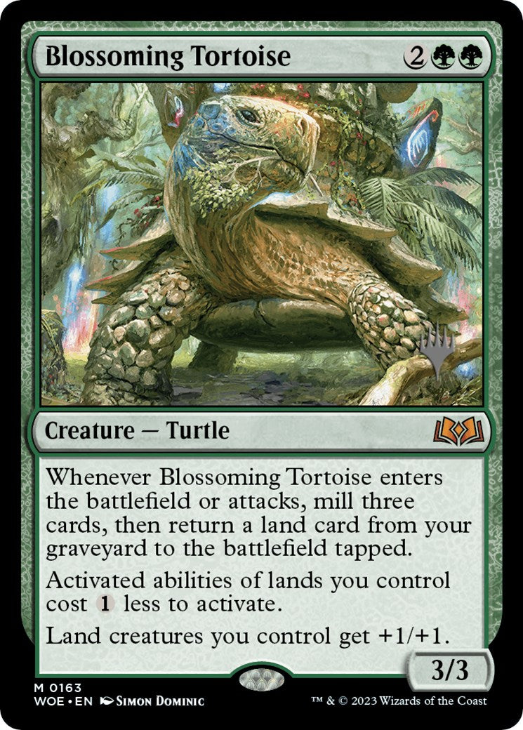Blossoming Tortoise (Promo Pack) [Wilds of Eldraine Promos] - Magic: The Gathering - Card Brawlers | Quebec | Canada |