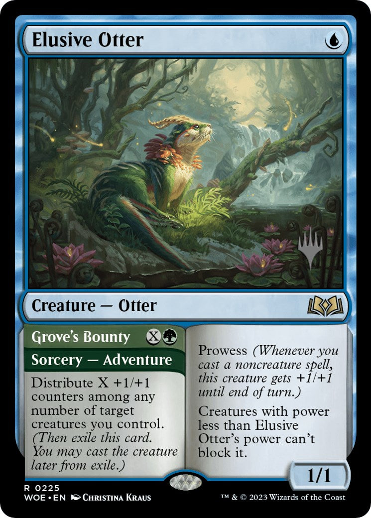 Elusive Otter // Grove's Bounty (Promo Pack) [Wilds of Eldraine Promos] - Magic: The Gathering - Card Brawlers | Quebec | Canada |