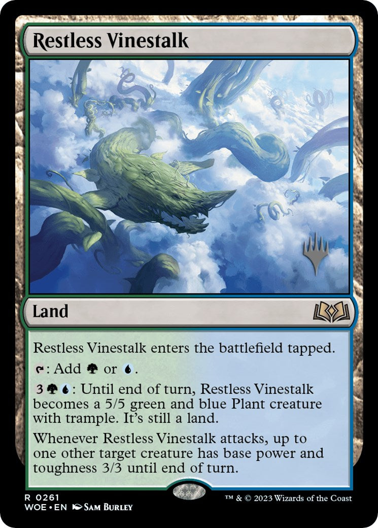 Restless Vinestalk (Promo Pack) [Wilds of Eldraine Promos] - Magic: The Gathering - Card Brawlers | Quebec | Canada |