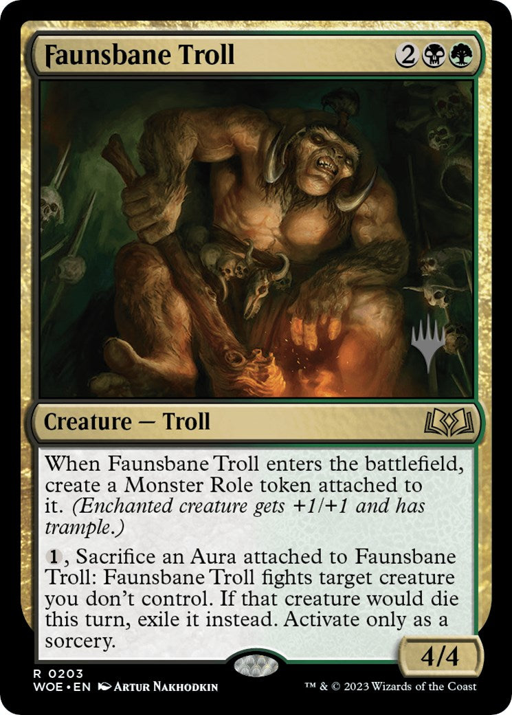 Faunsbane Troll (Promo Pack) [Wilds of Eldraine Promos] - Magic: The Gathering - Card Brawlers | Quebec | Canada |