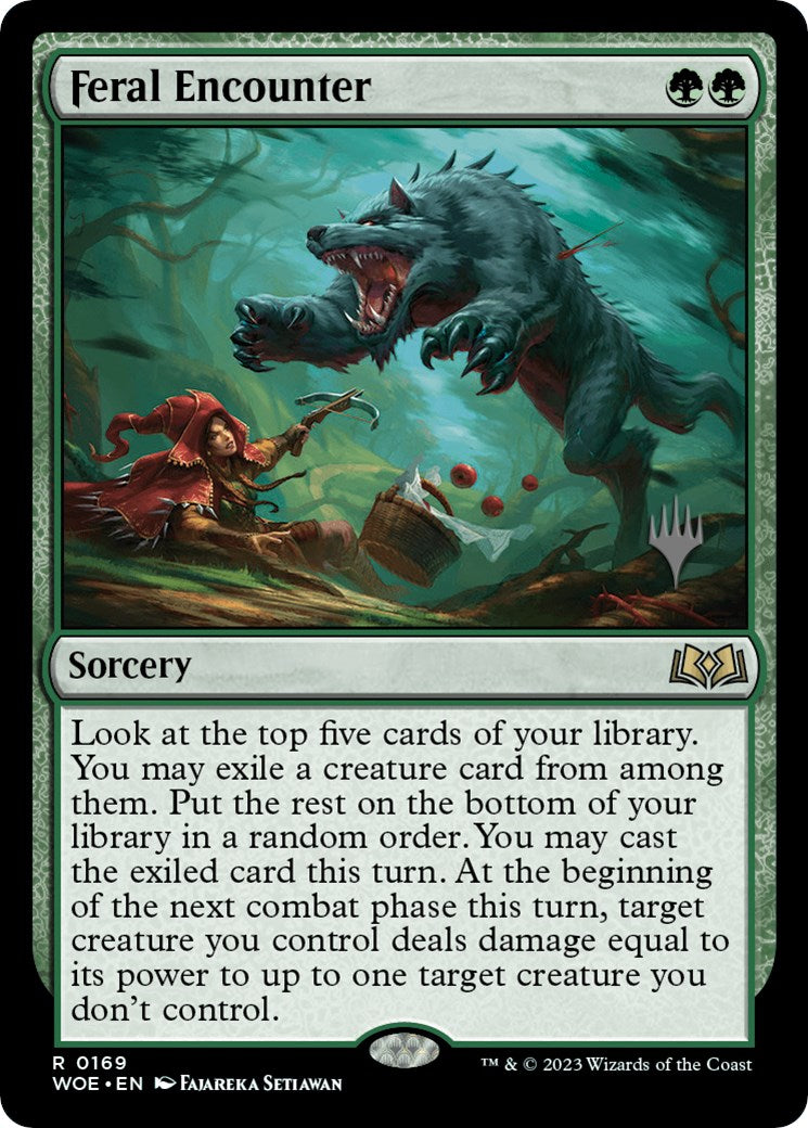 Feral Encounter (Promo Pack) [Wilds of Eldraine Promos] - Magic: The Gathering - Card Brawlers | Quebec | Canada |
