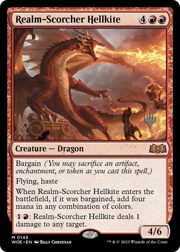 Realm-Scorcher Hellkite (Promo Pack) [Wilds of Eldraine Promos] - Magic: The Gathering - Card Brawlers | Quebec | Canada |