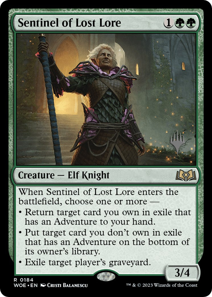 Sentinel of Lost Lore (Promo Pack) [Wilds of Eldraine Promos] - Magic: The Gathering - Card Brawlers | Quebec | Canada |