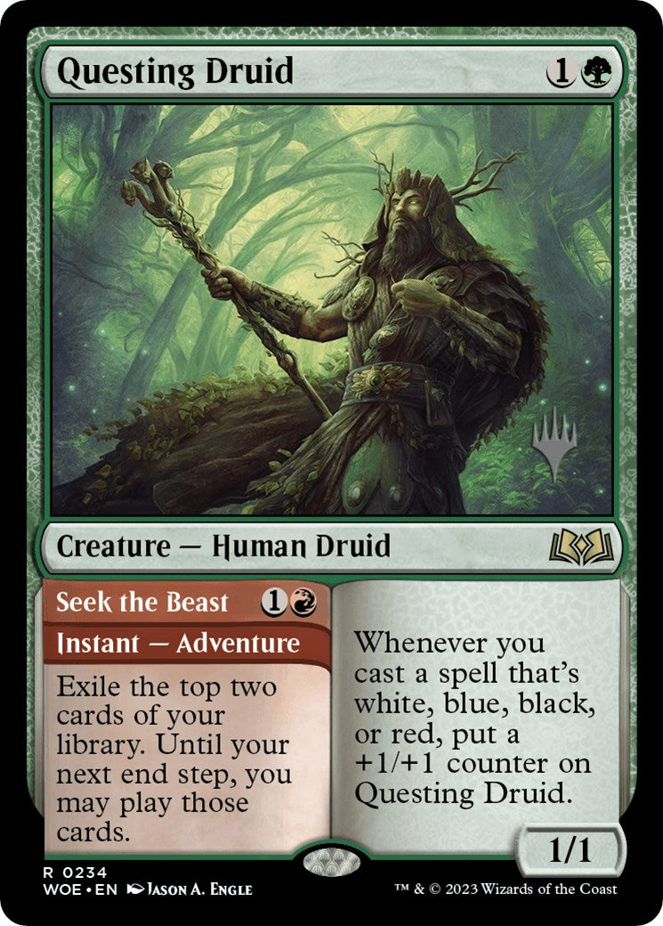Questing Druid (Promo Pack) [Wilds of Eldraine Promos] - Magic: The Gathering - Card Brawlers | Quebec | Canada |