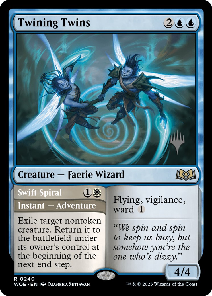 Twining Twins // Swift Spiral (Promo Pack) [Wilds of Eldraine Promos] - Magic: The Gathering - Card Brawlers | Quebec | Canada |