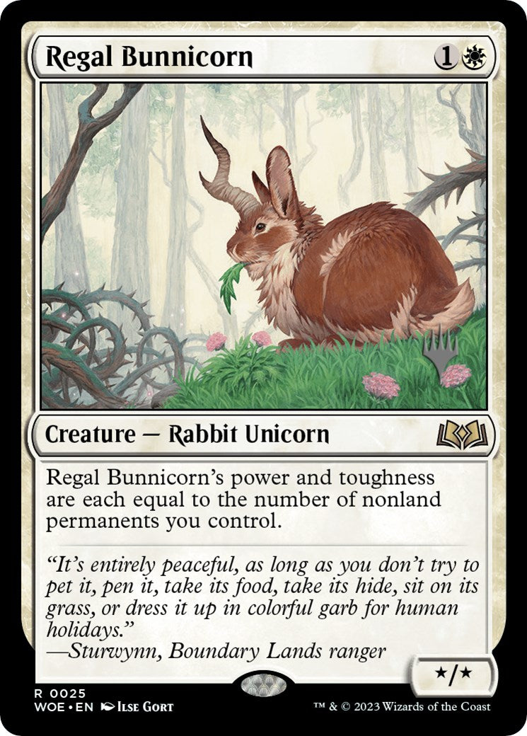 Regal Bunnicorn (Promo Pack) [Wilds of Eldraine Promos] - Magic: The Gathering - Card Brawlers | Quebec | Canada |