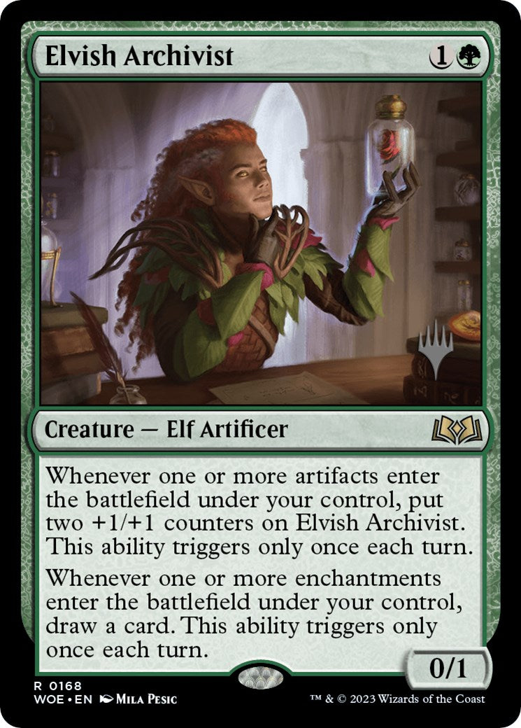 Elvish Archivist (Promo Pack) [Wilds of Eldraine Promos] - Magic: The Gathering - Card Brawlers | Quebec | Canada |
