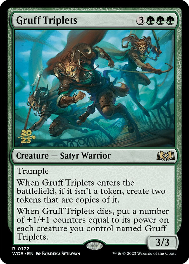 Gruff Triplets [Wilds of Eldraine Prerelease Promos] - Magic: The Gathering - Card Brawlers | Quebec | Canada |