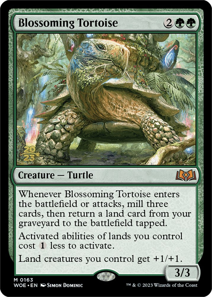 Blossoming Tortoise [Wilds of Eldraine Prerelease Promos] - Magic: The Gathering - Card Brawlers | Quebec | Canada |