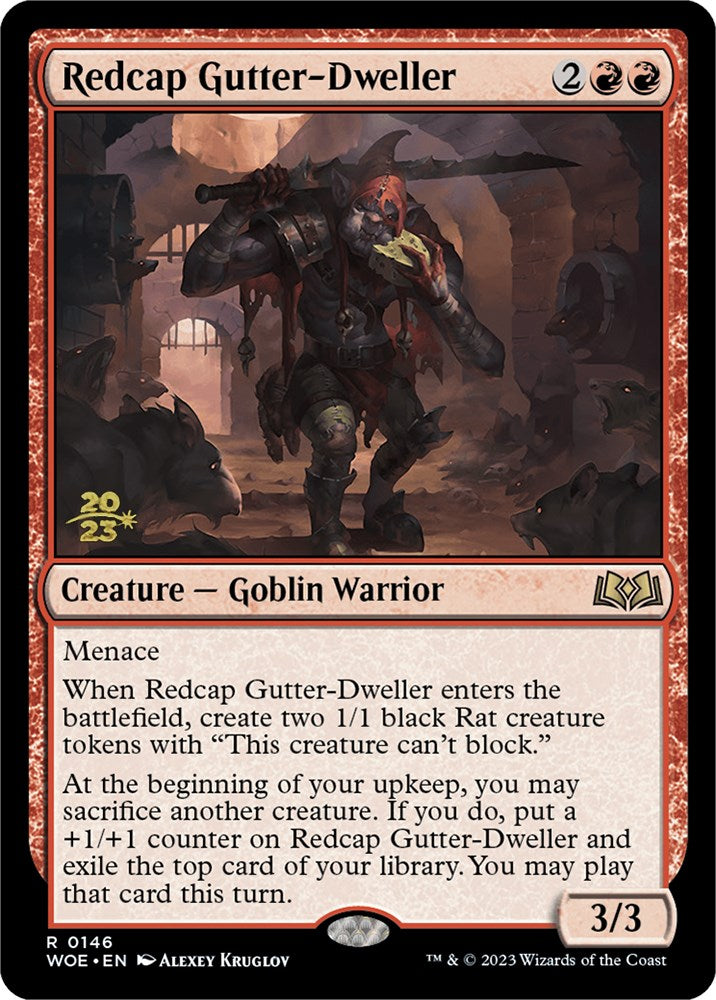Redcap Gutter-Dweller [Wilds of Eldraine Prerelease Promos] - Magic: The Gathering - Card Brawlers | Quebec | Canada |
