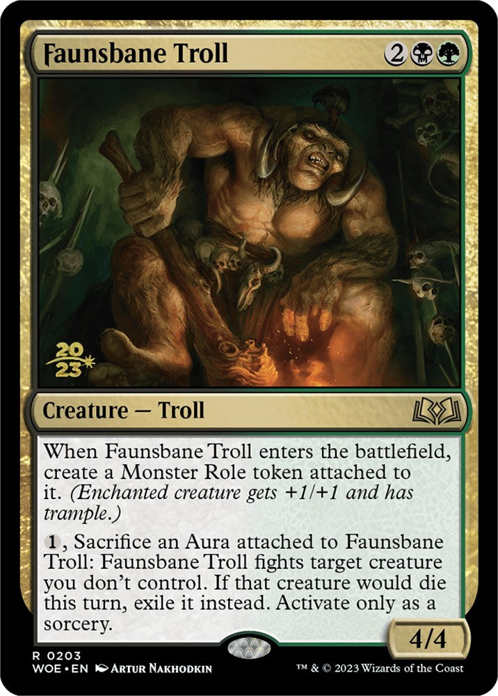 Faunsbane Troll [Wilds of Eldraine Prerelease Promos] - Magic: The Gathering - Card Brawlers | Quebec | Canada |