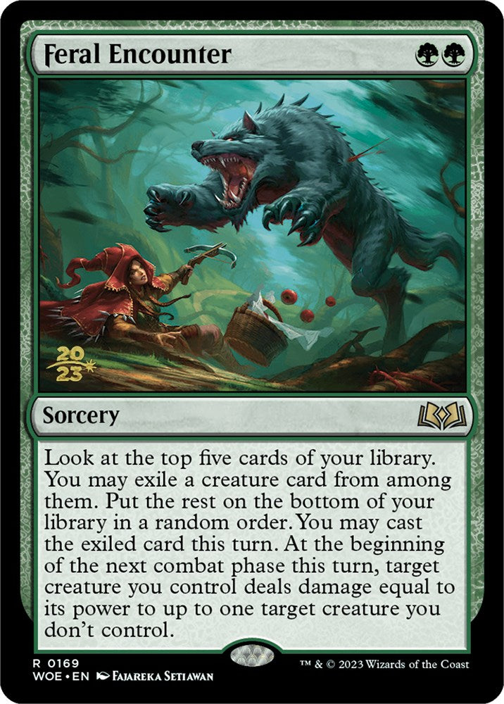 Feral Encounter [Wilds of Eldraine Prerelease Promos] - Magic: The Gathering - Card Brawlers | Quebec | Canada |