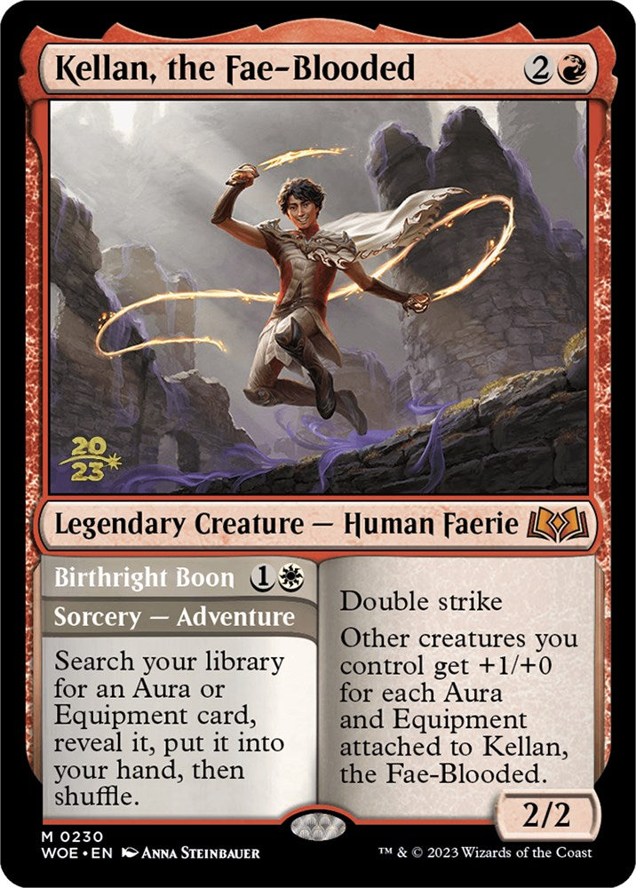 Kellan, the Fae-Blooded [Wilds of Eldraine Prerelease Promos] - Magic: The Gathering - Card Brawlers | Quebec | Canada |