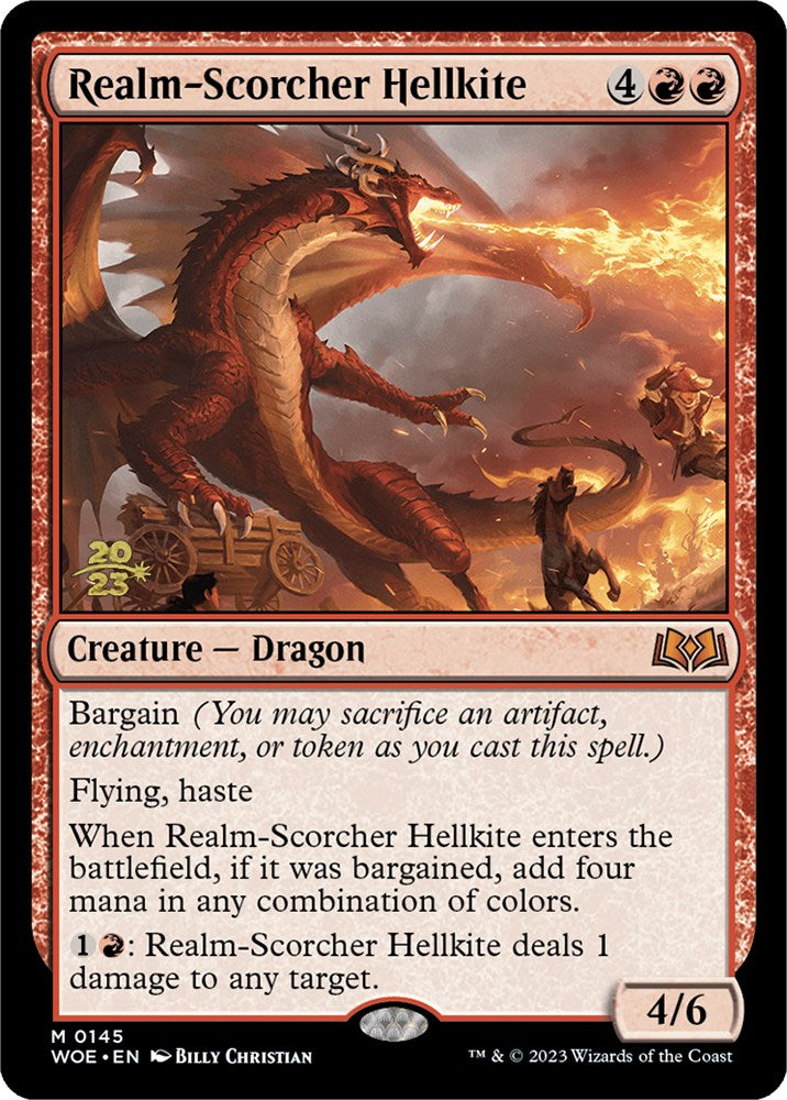 Realm-Scorcher Hellkite [Wilds of Eldraine Prerelease Promos] - Magic: The Gathering - Card Brawlers | Quebec | Canada |