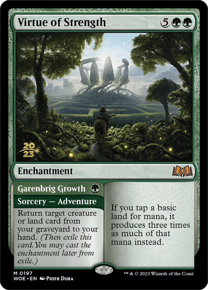 Virtue of Strength // Garenbrig Growth [Wilds of Eldraine Prerelease Promos] - Magic: The Gathering - Card Brawlers | Quebec | Canada |