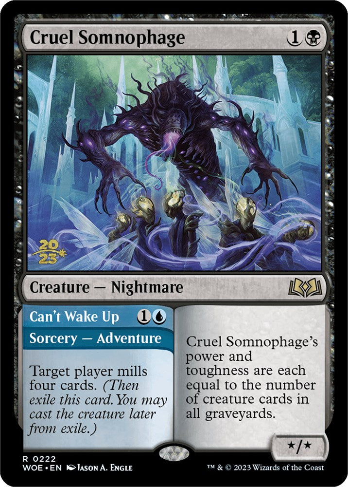 Cruel Somnophage // Can't Wake Up [Wilds of Eldraine Prerelease Promos] - Magic: The Gathering - Card Brawlers | Quebec | Canada |