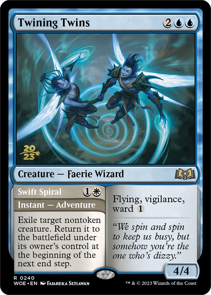 Twining Twins // Swift Spiral [Wilds of Eldraine Prerelease Promos] - Magic: The Gathering - Card Brawlers | Quebec | Canada |
