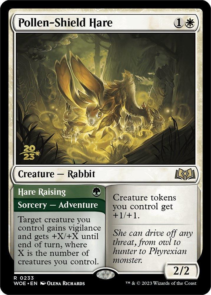 Pollen-Shield Hare // Hare Raising [Wilds of Eldraine Prerelease Promos] - Magic: The Gathering - Card Brawlers | Quebec | Canada |