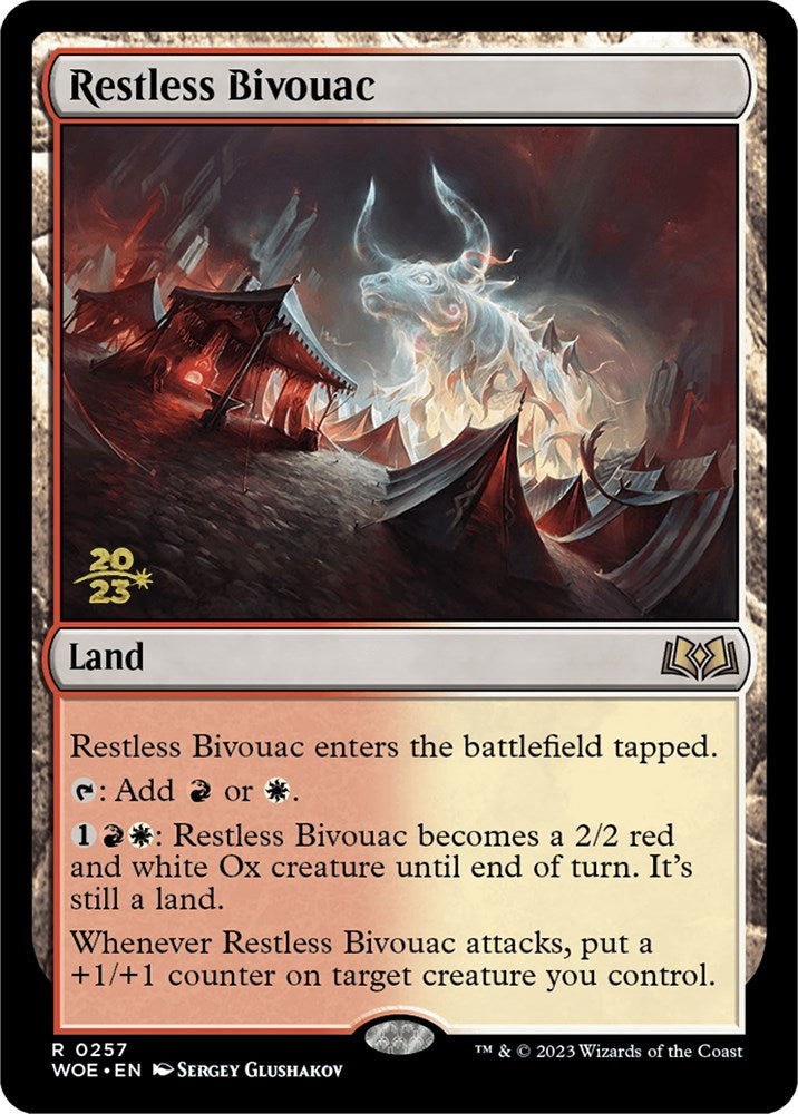 Restless Bivouac [Wilds of Eldraine Prerelease Promos] - Magic: The Gathering - Card Brawlers | Quebec | Canada |