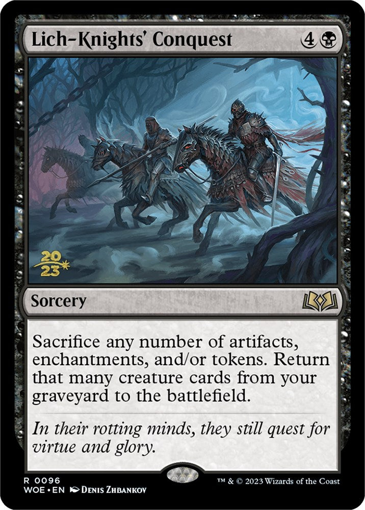 Lich-Knights' Conquest [Wilds of Eldraine Prerelease Promos] - Magic: The Gathering - Card Brawlers | Quebec | Canada |