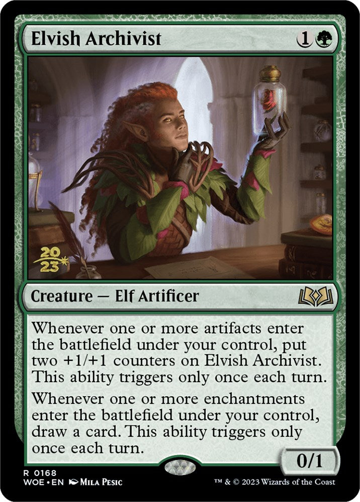 Elvish Archivist [Wilds of Eldraine Prerelease Promos] - Magic: The Gathering - Card Brawlers | Quebec | Canada |