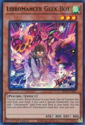 Libromancer Geek Boy [MP23-EN001] Ultra Rare - Yu-Gi-Oh! - Card Brawlers | Quebec | Canada |