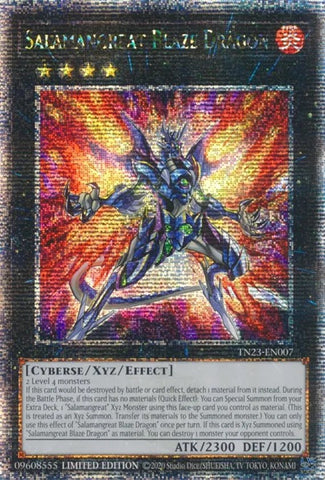 Salamangrand Blaze Dragon [TN23-EN007] Quart de siècle Secret Rare 