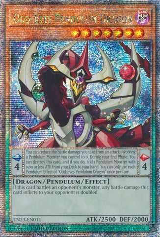 Dragon Pendule aux Yeux Impairs [TN23-EN011] Quart de Siècle Secret Rare 