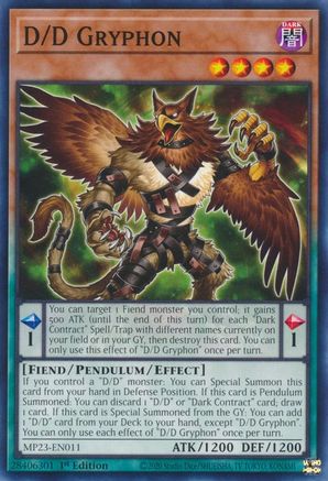 D/D Gryphon [MP23-EN011] Common - Yu-Gi-Oh! - Card Brawlers | Quebec | Canada |