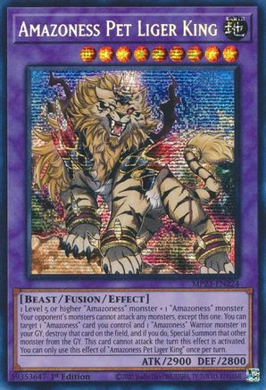 Amazoness Pet Liger King [MP23-EN224] Prismatic Secret Rare - Yu-Gi-Oh! - Card Brawlers | Quebec | Canada |