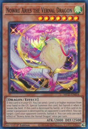 Nowru Aries the Vernal Dragon [MP23-EN054] Super Rare - Yu-Gi-Oh! - Card Brawlers | Quebec | Canada |