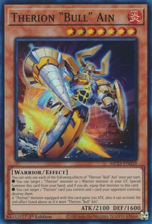 Therion "Bull" Ain [MP23-EN059] Super Rare - Yu-Gi-Oh! - Card Brawlers | Quebec | Canada |