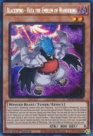 Blackwing - Vata the Emblem of Wandering [MP23-EN152] Prismatic Secret Rare - Yu-Gi-Oh! - Card Brawlers | Quebec | Canada |