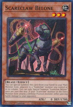 Scareclaw Belone [MP23-EN066] Common - Yu-Gi-Oh! - Card Brawlers | Quebec | Canada |