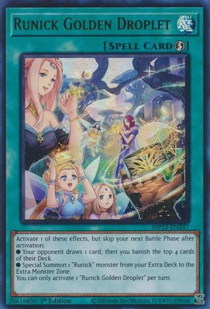 Runick Golden Droplet [MP23-EN247] Ultra Rare - Yu-Gi-Oh! - Card Brawlers | Quebec | Canada |
