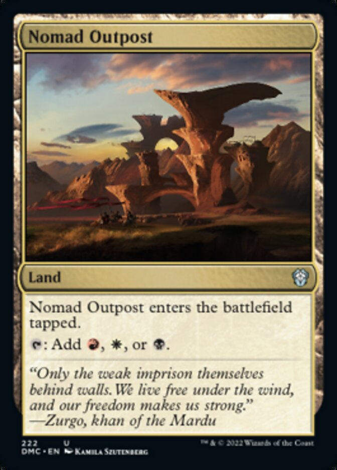 Nomad Outpost [Dominaria United Commander] - Magic: The Gathering - Card Brawlers | Quebec | Canada |