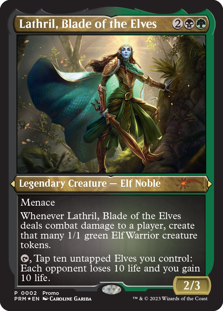 Lathril, Blade of the Elves (Foil Etched) [Media Promos] - Magic: The Gathering - Card Brawlers | Quebec | Canada |