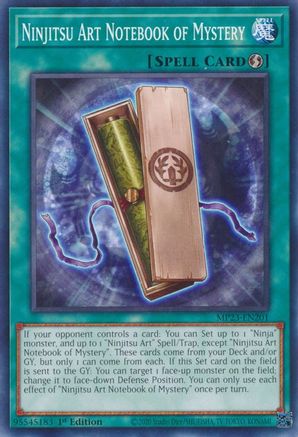 Ninjitsu Art Notebook of Mystery [MP23-EN201] Common - Yu-Gi-Oh! - Card Brawlers | Quebec | Canada |