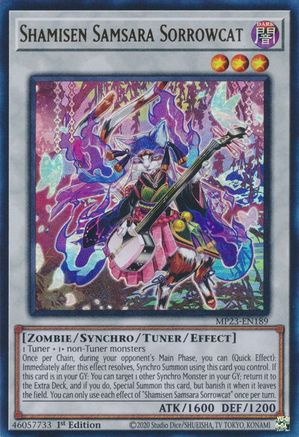 Shamisen Samsara Sorrowcat [MP23-EN189] Ultra Rare - Yu-Gi-Oh! - Card Brawlers | Quebec | Canada |