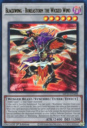 Blackwing - Boreastorm the Wicked Wind [MP23-EN188] Ultra Rare - Yu-Gi-Oh! - Card Brawlers | Quebec | Canada |