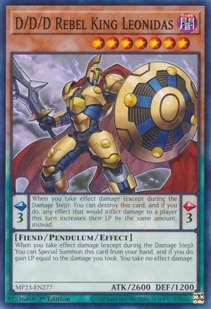 D/D/D Rebel King Leonidas [MP23-EN277] Common - Yu-Gi-Oh! - Card Brawlers | Quebec | Canada |
