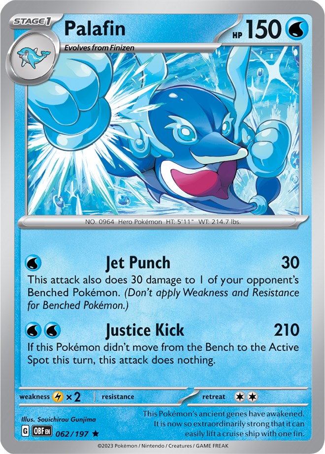Palafin (062/197) (Theme Deck Exclusive) [Scarlet & Violet: Obsidian Flames] - Pokémon - Card Brawlers | Quebec | Canada |