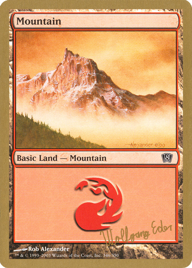 Mountain (we346) (Wolfgang Eder) [World Championship Decks 2003] - Magic: The Gathering - Card Brawlers | Quebec | Canada |