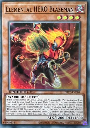 Héros élémentaire Blazeman [STP6-EN009] Super Rare 