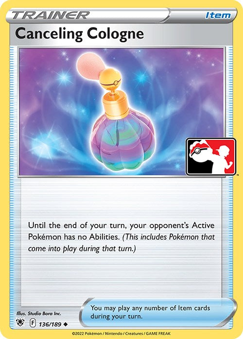 Canceling Cologne (136/189) [Prize Pack Series Three] - Pokémon - Card Brawlers | Quebec | Canada |