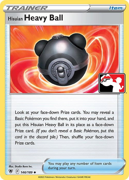 Hisuian Heavy Ball (146/189) [Prize Pack Series Three] - Pokémon - Card Brawlers | Quebec | Canada |