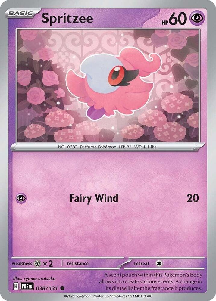 Spritzee (038/131) [Scarlet & Violet: Prismatic Evolutions] - Pokémon - Card Brawlers | Quebec | Canada |