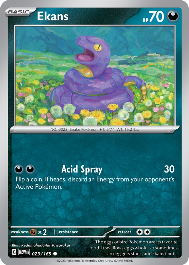 Ekans (023/165) [Scarlet & Violet 151] - Pokémon - Card Brawlers | Quebec | Canada |