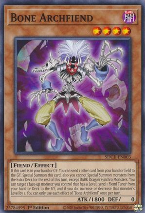 Bone Archfiend [SDCK-EN003] Common - Yu-Gi-Oh! - Card Brawlers | Quebec | Canada |